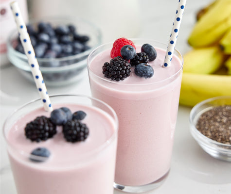 Banana and berry smoothie comparison