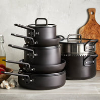 Stanley Tucci™ Ceramic Nonstick 11-Piece Cookware Set with The Tucci Cookbook | Milano Black
