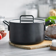 Stanley Tucci™ Ceramic Nonstick 11-Piece Cookware Set with The Tucci Cookbook | Milano Black