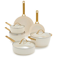 Reserve Ceramic Nonstick 10-Piece Cookware Set | Cream