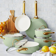 Reserve Ceramic Nonstick 10-Piece Cookware Set | Sage