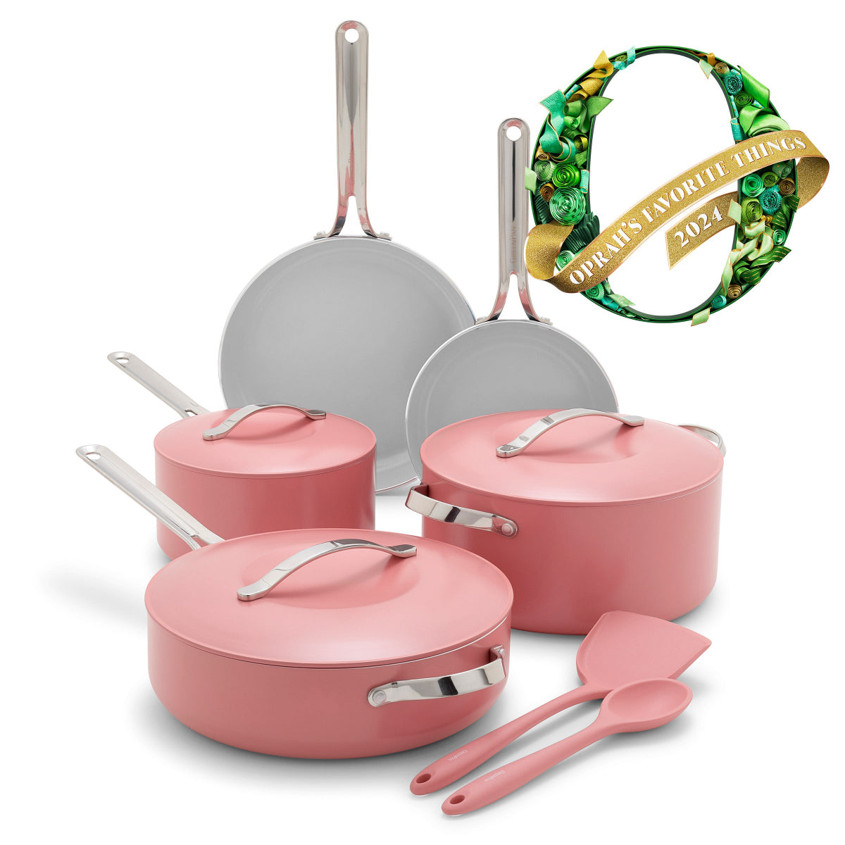 Nova Ceramic Nonstick 10-Piece Cookware Set Coral GreenPan
