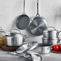 GP5 Stainless Steel 10-Piece Cookware Set | Mirror Handles