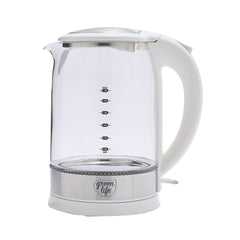 GreenLife Qwik & EZ Glass Kettle | White | GreenPan