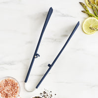 Platinum Silicone Wide Tongs | Navy