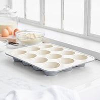 GreenLife Ceramic Nonstick Muffin Pan | Quartz Gray