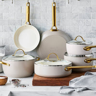 Reserve Ceramic Nonstick 10-Piece Cookware Set | Taupe