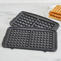 Elite Ceramic Nonstick 2-Square Waffle Maker | Premiere Stainless Steel