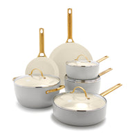 Reserve Ceramic Nonstick 10-Piece Cookware Set | Dove Gray