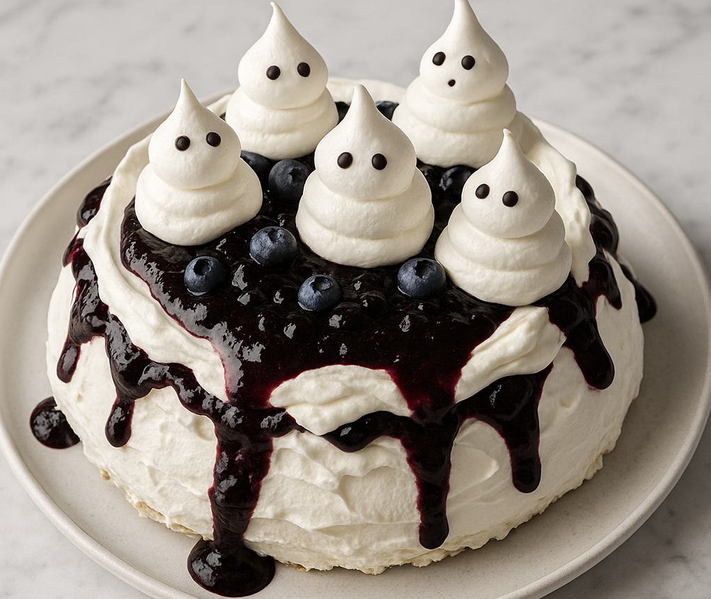 Boo-berry Pavlova