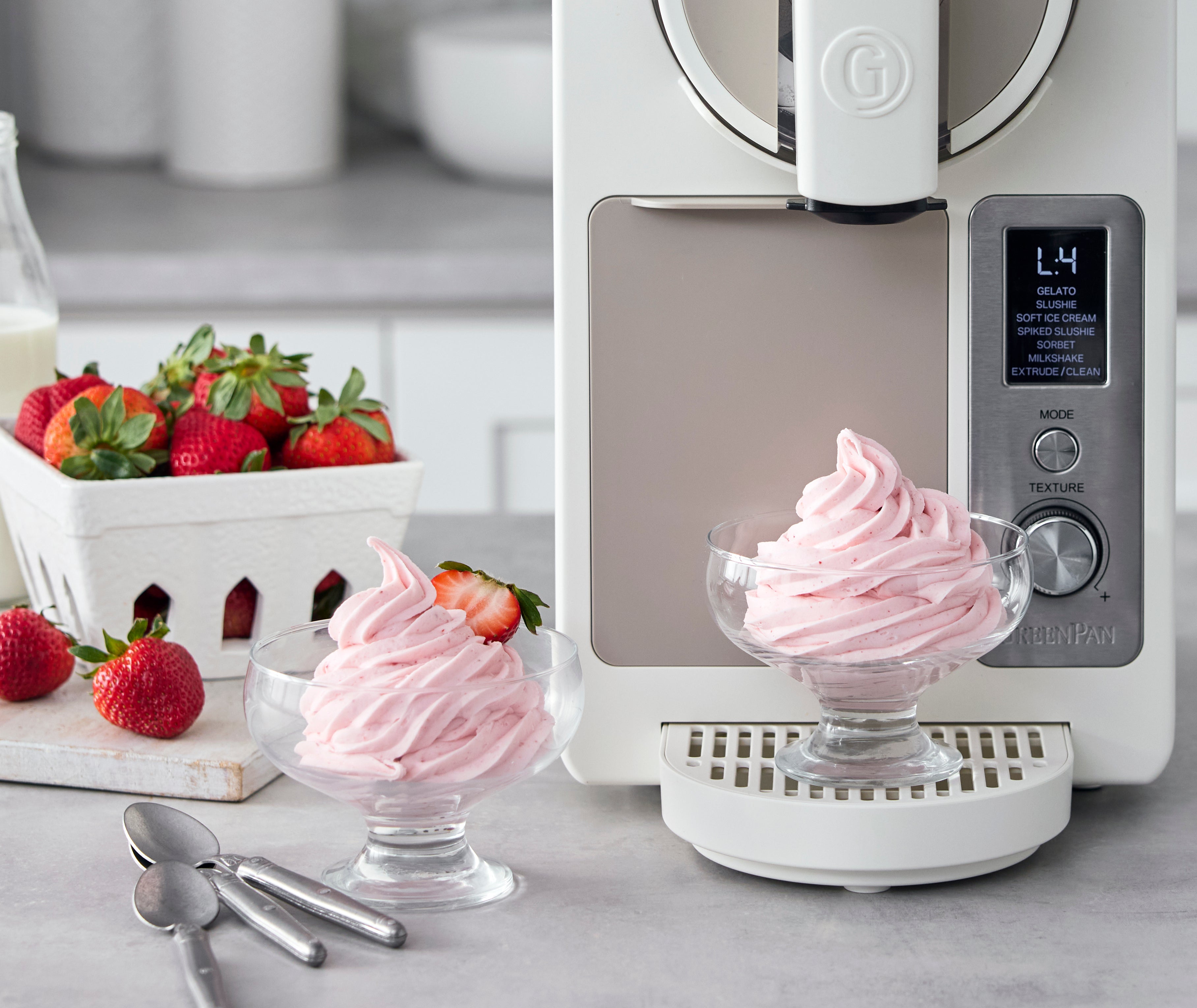 Soft Serve Strawberry Ice Cream