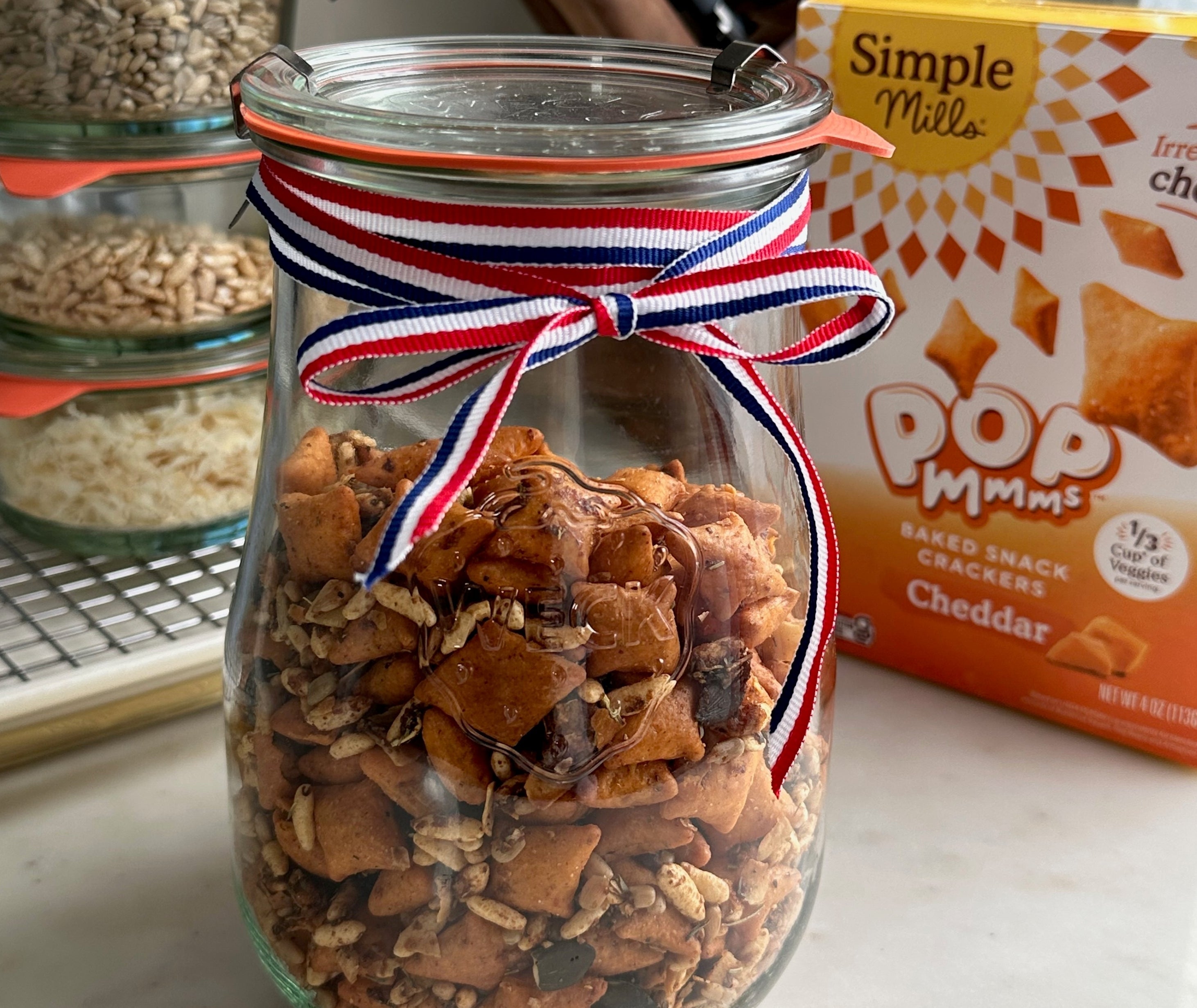 Herbed Savory PopMmms Party Mix