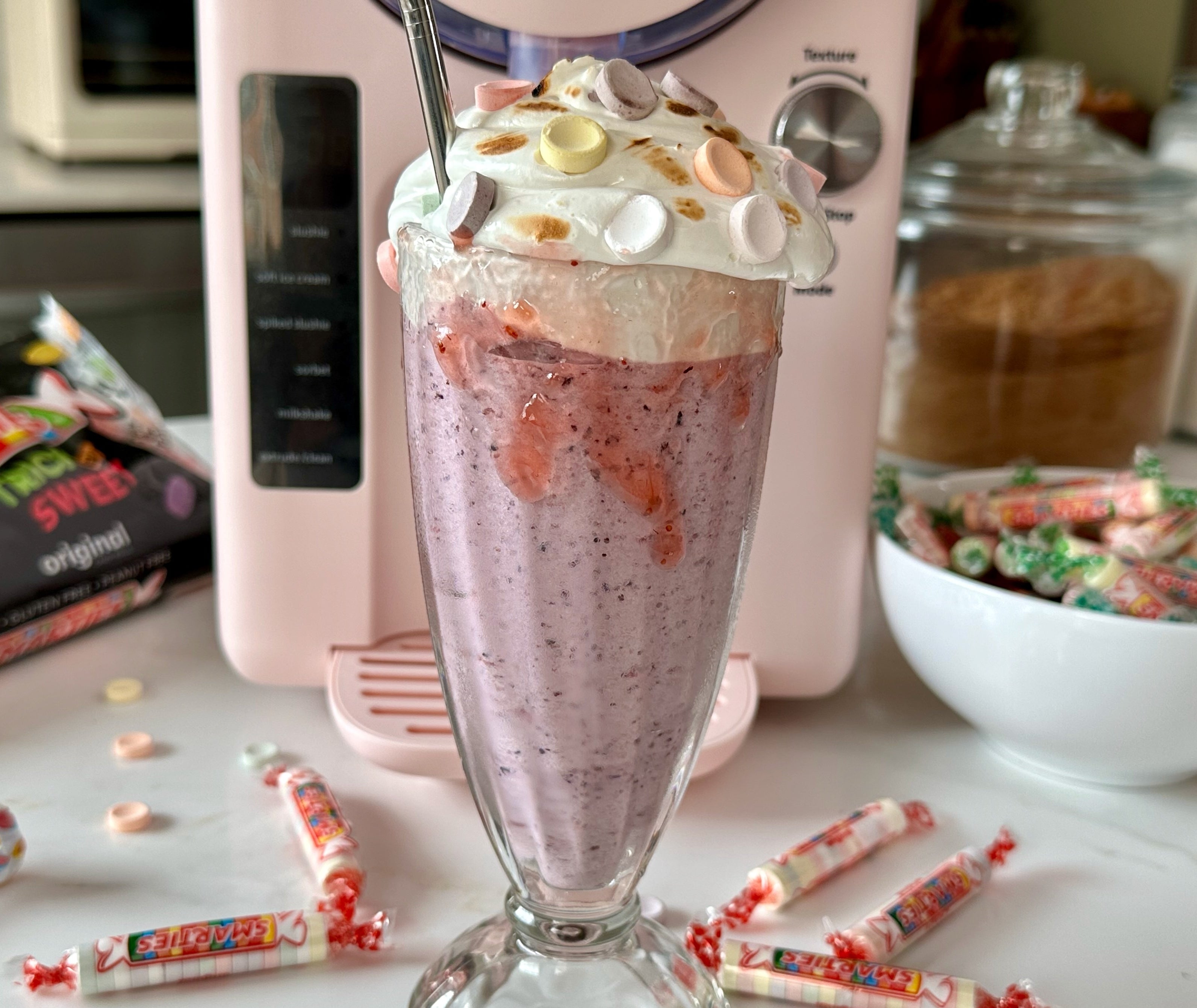 Smarties UnBOOlievable Blueberry Ghost Milkshake