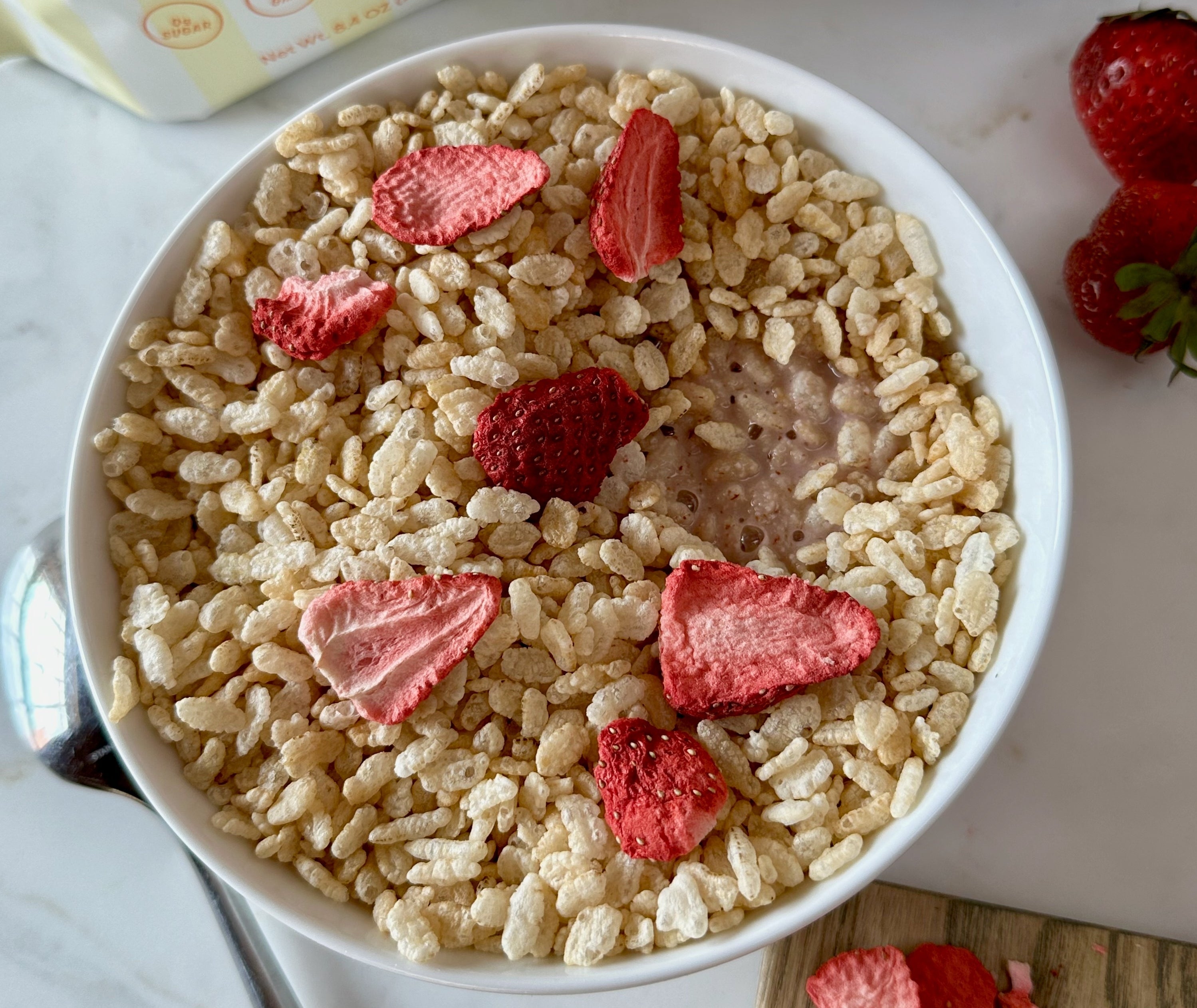 Strawberry Almond Cereal Milk