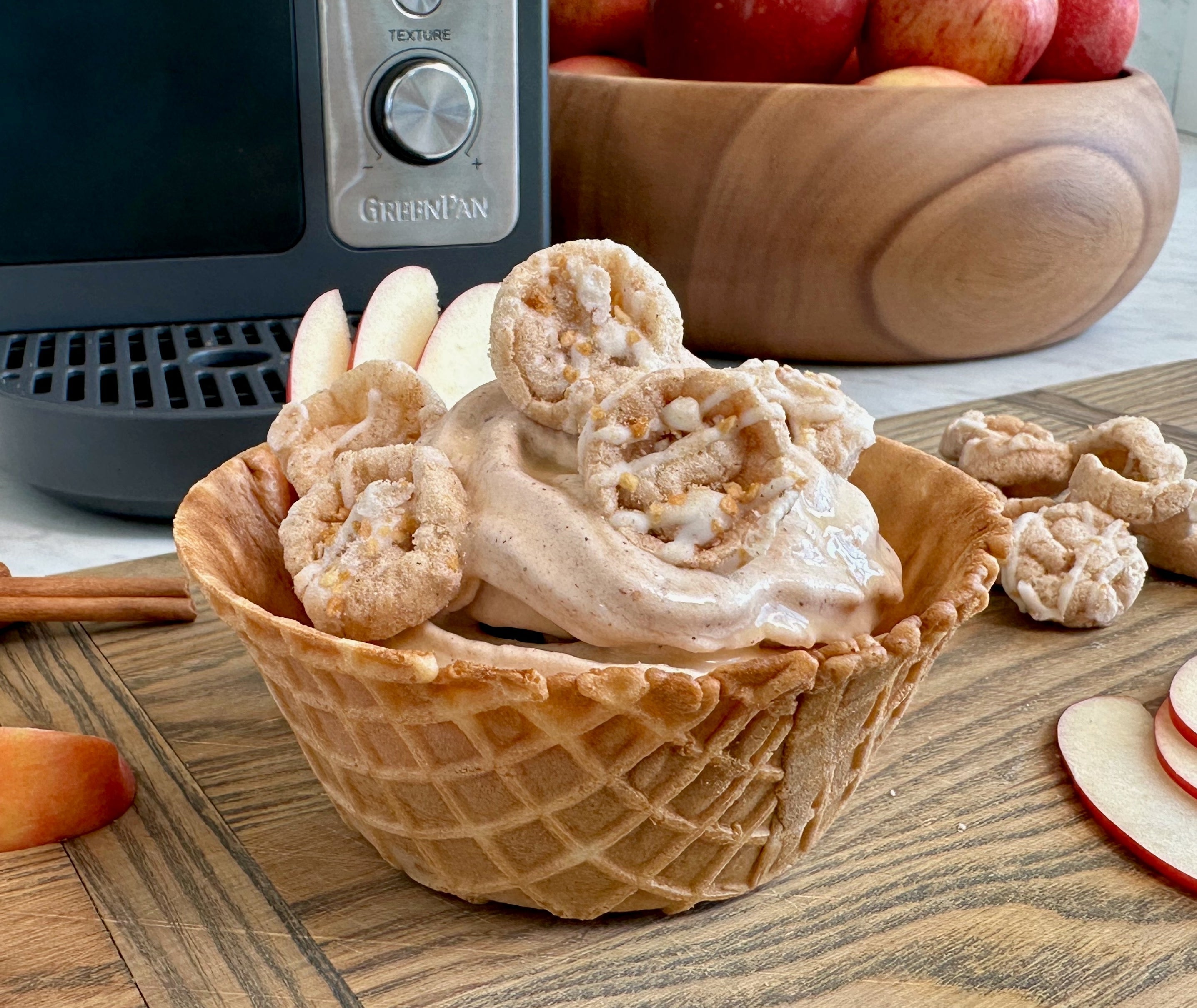 Apple Pie Soft Serve Ice Cream