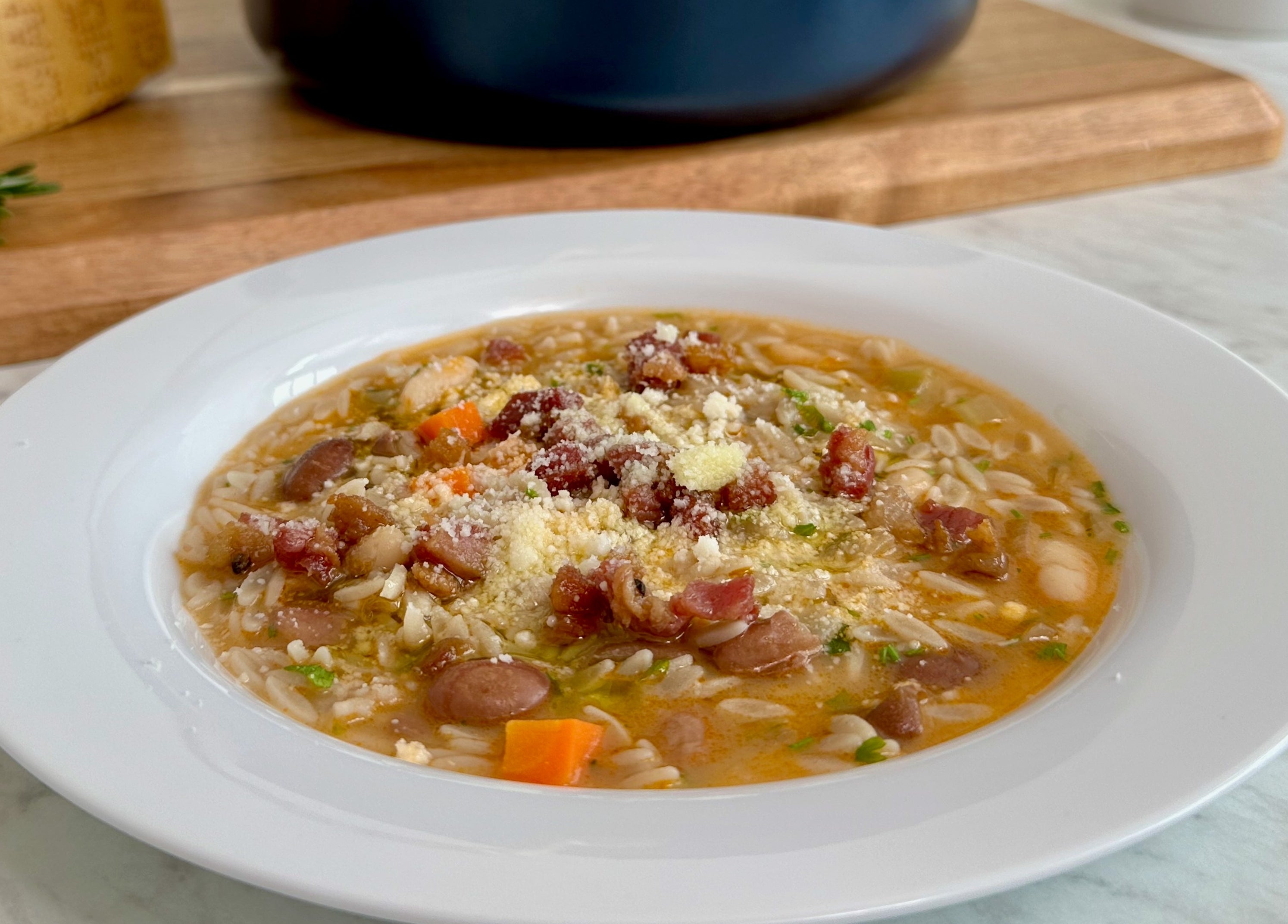 Orzo Pasta e Fagioli