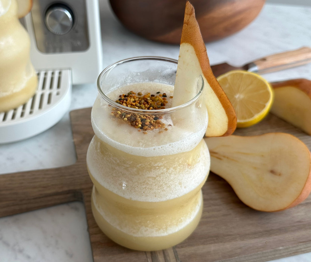 Honeyed Pear, Ginger & Chamomile Slushie