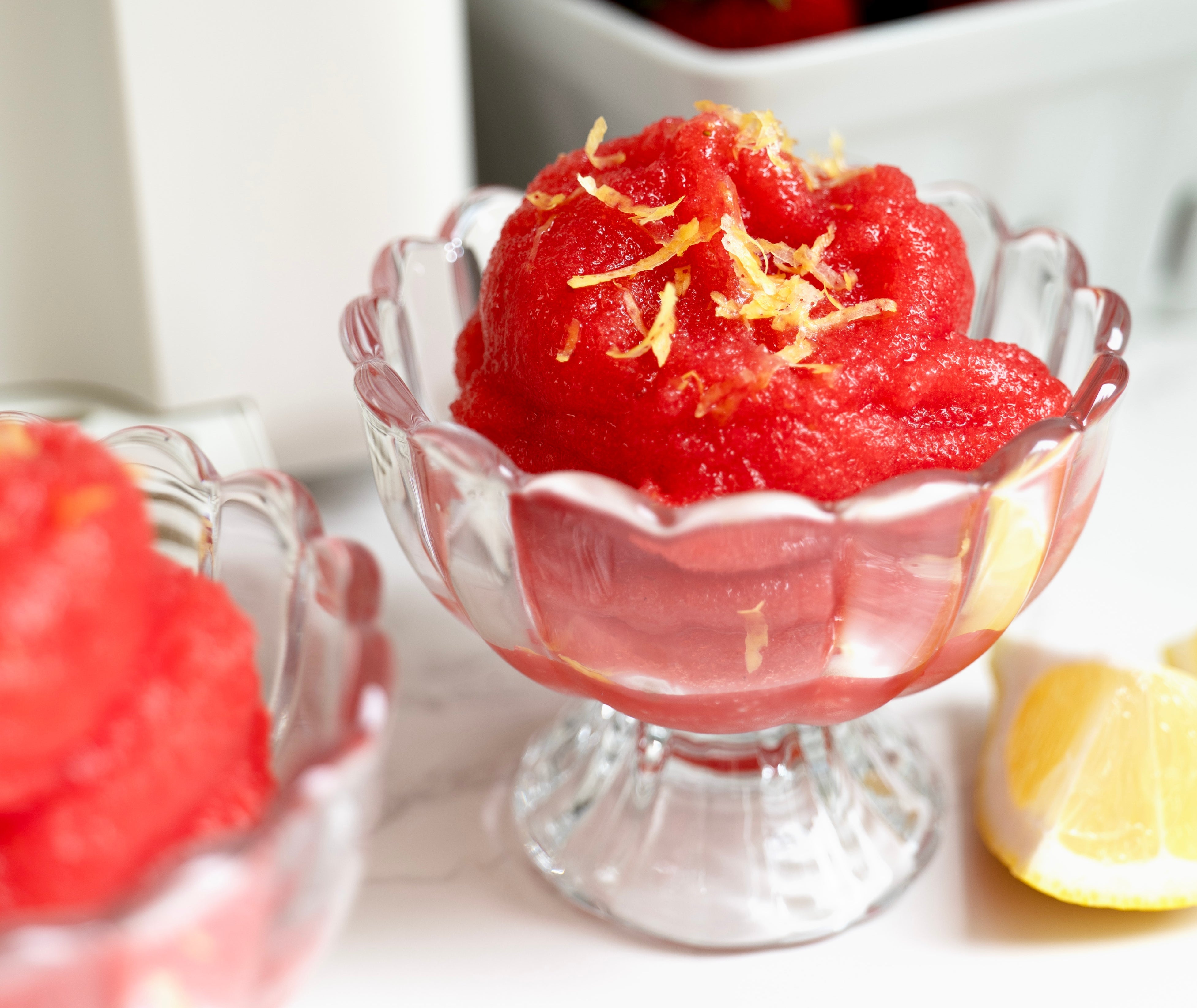 Strawberry Hibiscus Sorbet