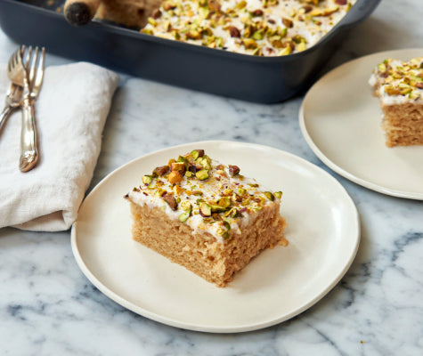Vegan Pistachio and Rose Milk Cake