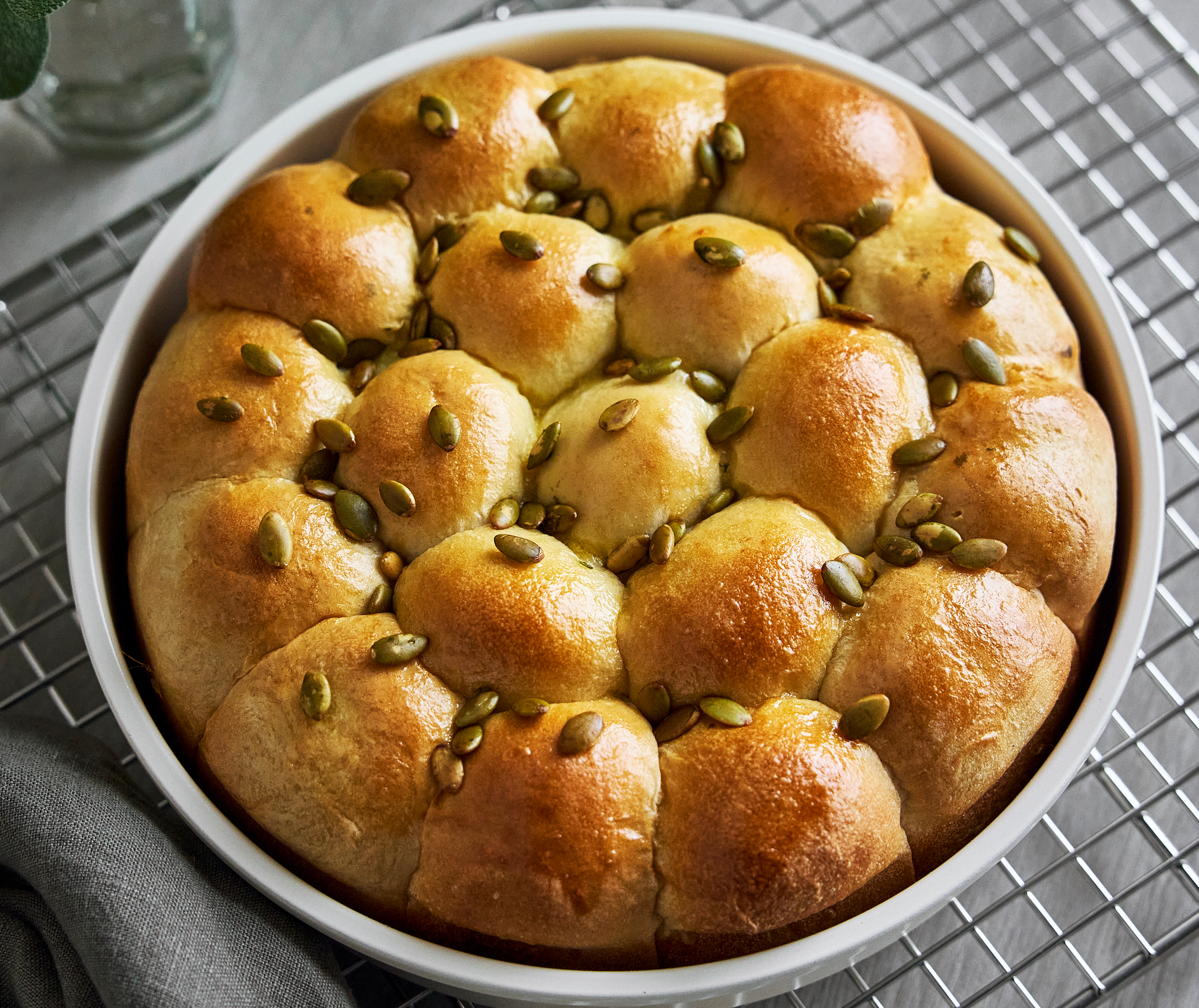 Honey Pumpkin Dinner Rolls