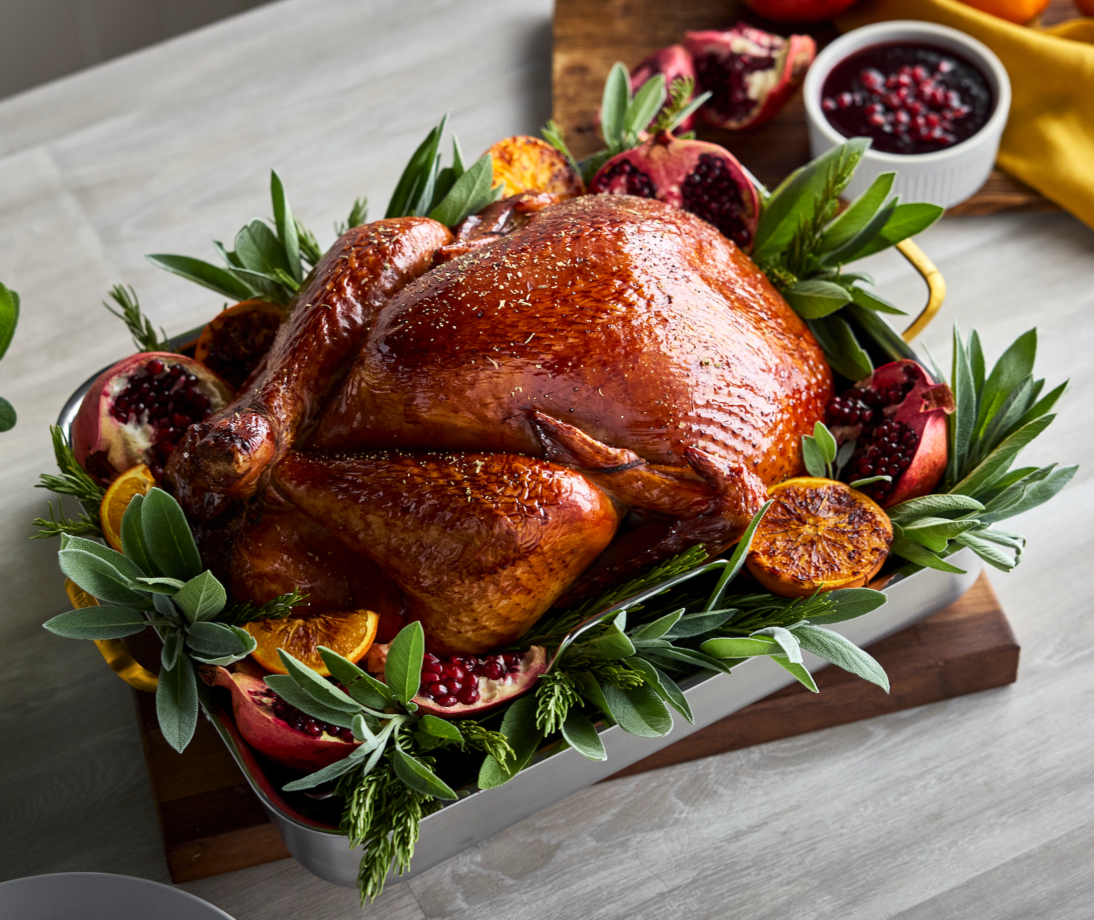 Pomegranate Glazed Turkey