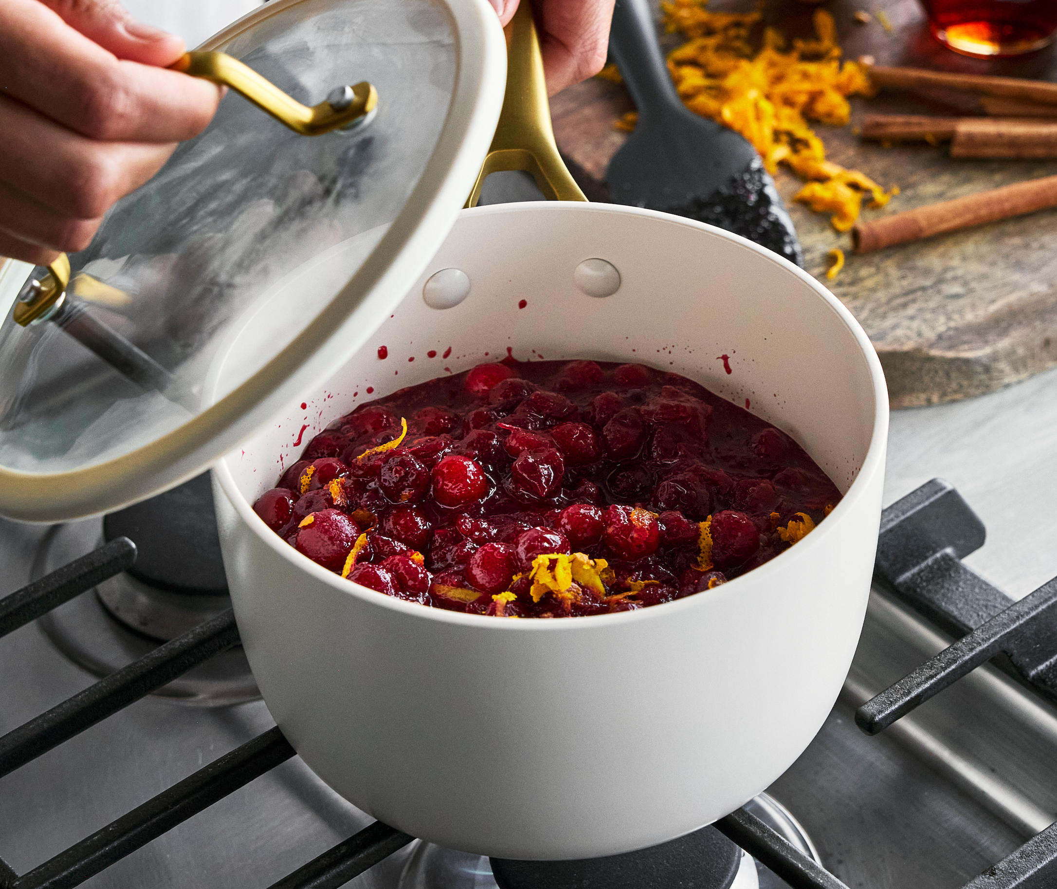 Maple Bourbon Cranberry Sauce
