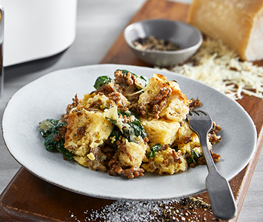 Breakfast Strata with Sausage