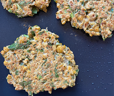 Harissa Smashed Chickpea Breakfast Sandwich