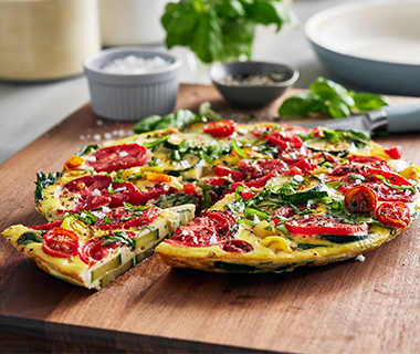 Tomato and Zucchini Frittata