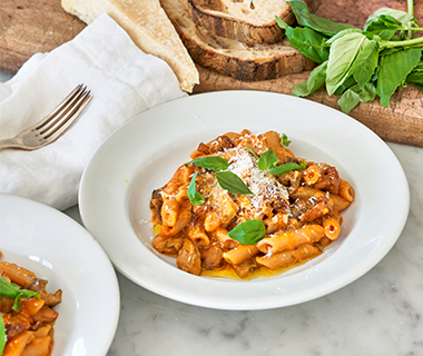 Cassava Penne alla Butternut Squash Vodka
