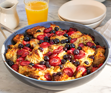 Skillet French Toast with Fresh Berries