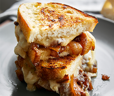 Gruyere and Caramelized Onion Grilled Cheese