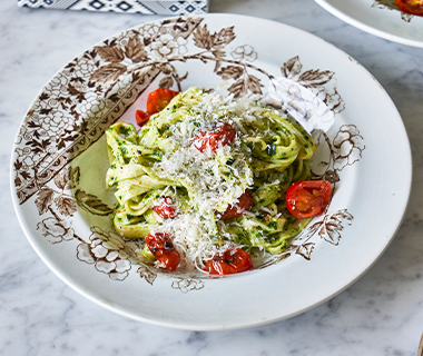 Kale Pesto Fettuccine
