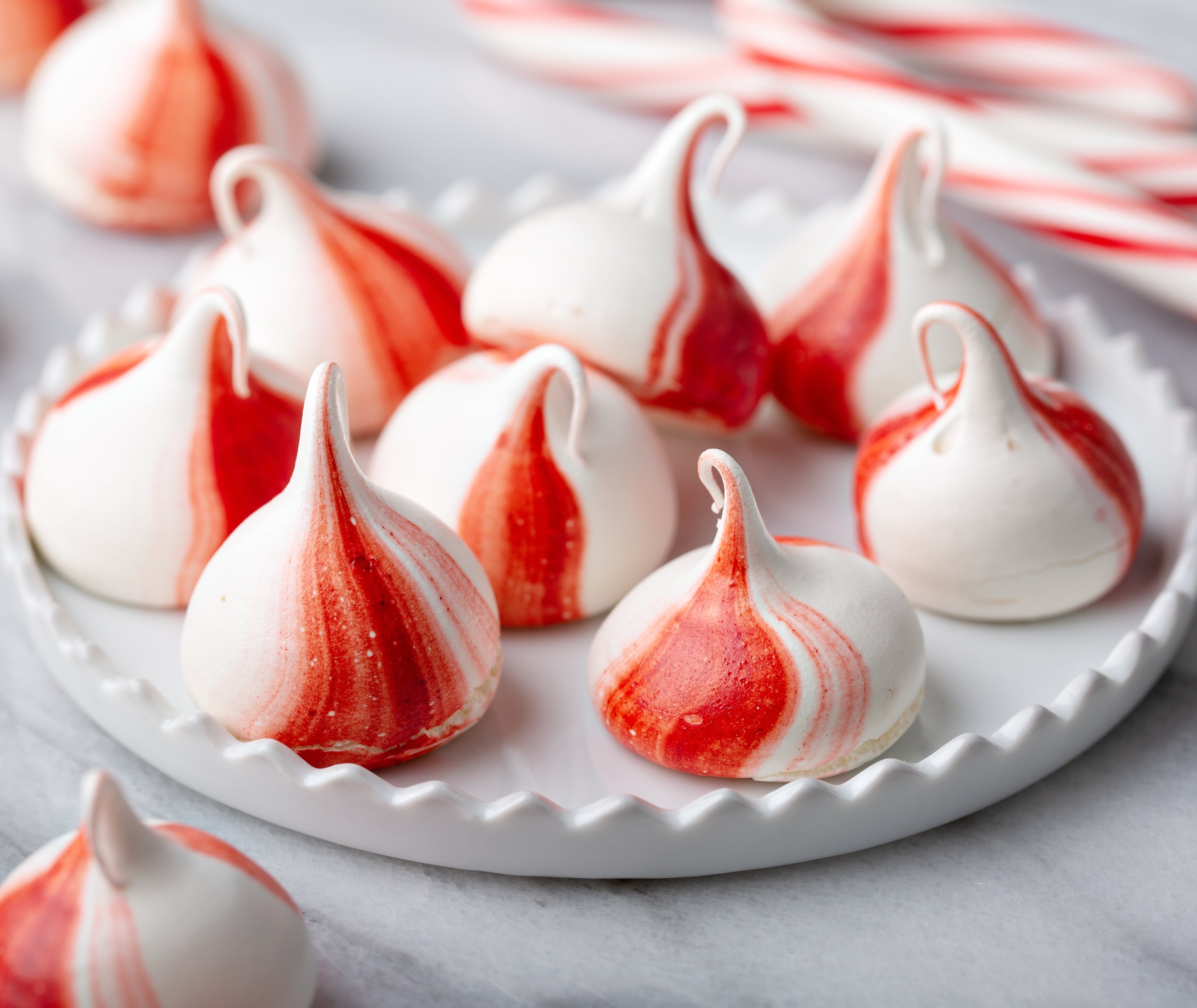 Peppermint Meringues