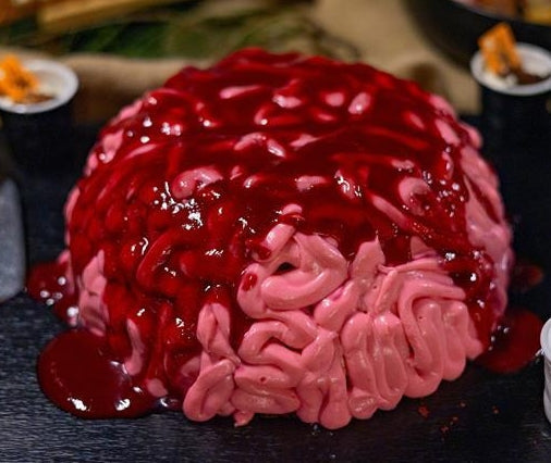 Red Velvet Brain Loaf Cake