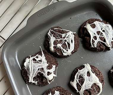 Halloween Spiderweb Cookies