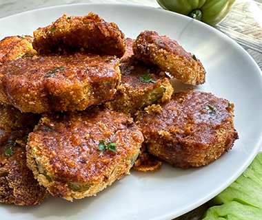 Nashville Hot Air Fried Green Tomatoes