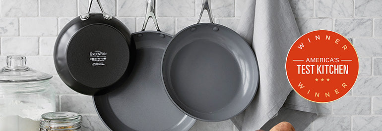 Valencia Pro Ceramic Nonstick 8", 9.5", and 11" Frypan Set