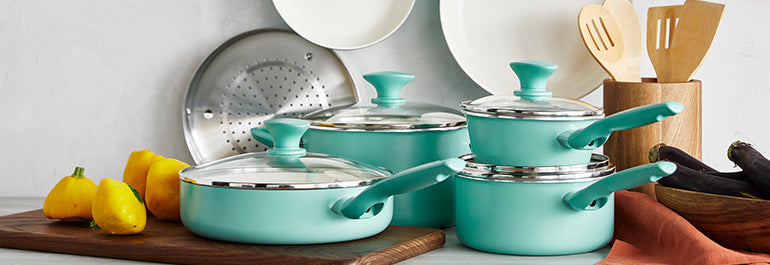 GreenPan 10-Pc Cookware Set - Turquoise
