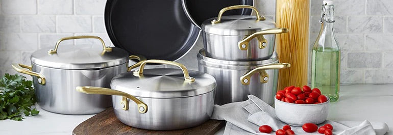 Emeril Lagasse 15-Piece Stainless Steel Cookware Set