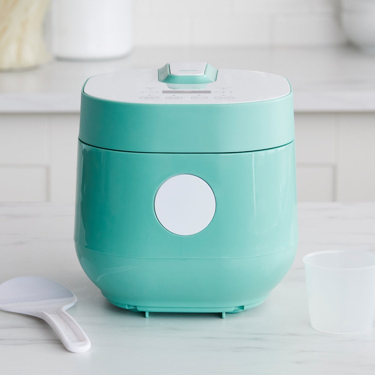 Cream Color Rice Cooker GreenLife 4-Cup Rice & Grains Cooker | Turquoise | GreenPan