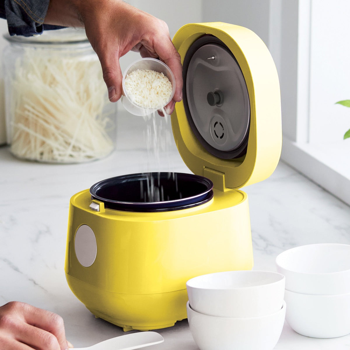 GreenLife Rice Cooker, Yellow