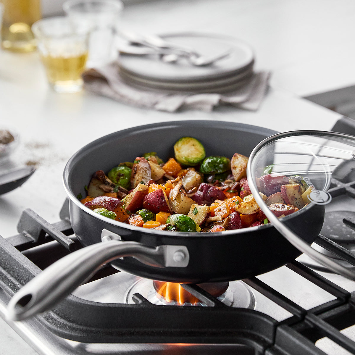 Greenware Cookware Swift Nonstick 12-Piece Cookware Set | © GreenPan Official Store | GreenPan