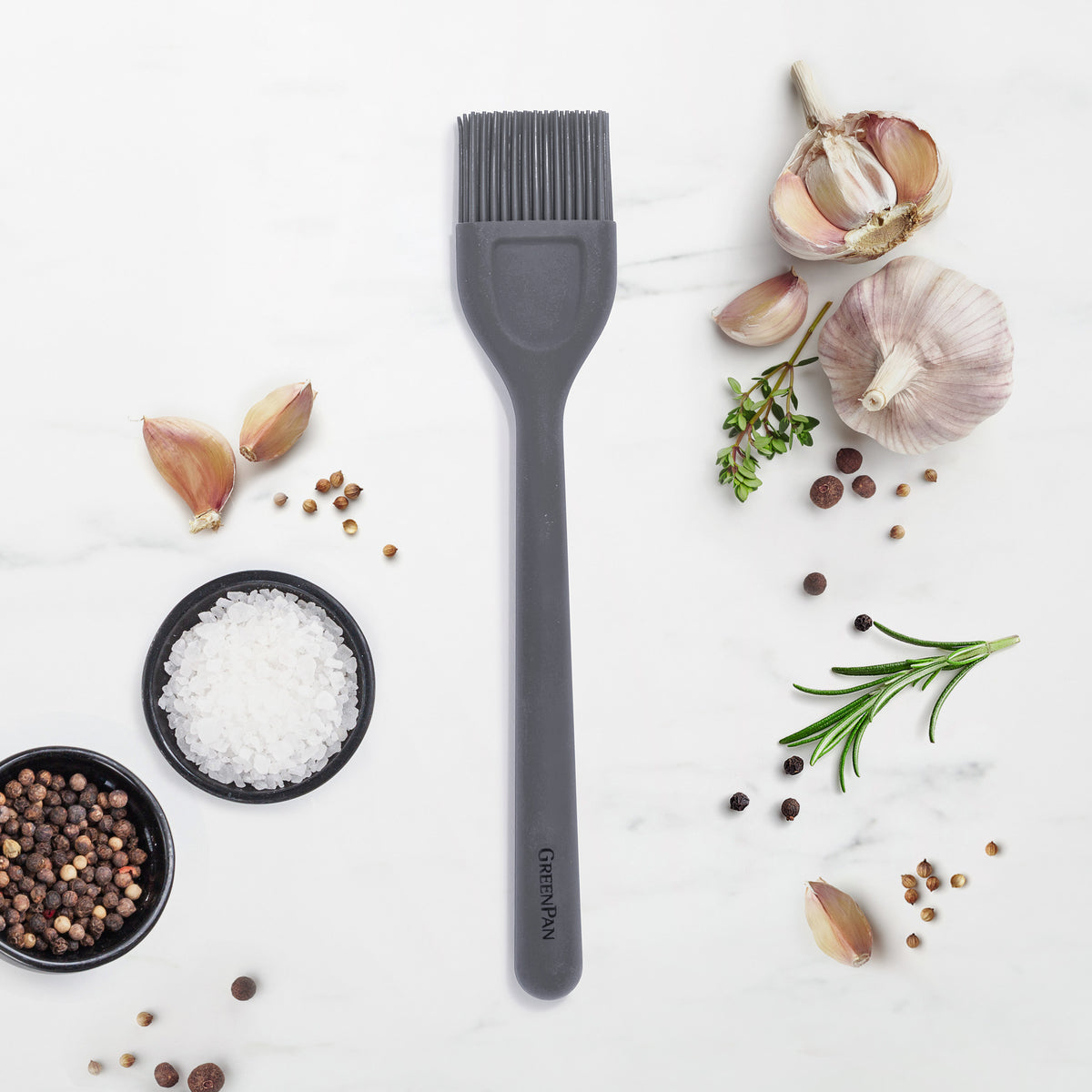 Healthy Non-Toxic PFAS Free Cookware - Platinum Silicone Basting Brush by GreenPan