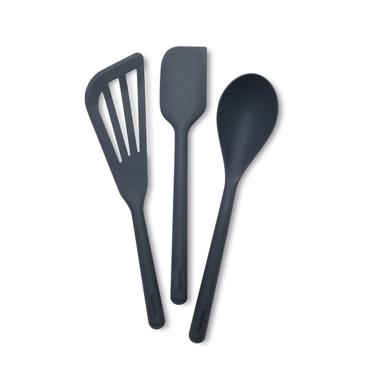 Platinum Silicone Tools 3-Piece Utensil Set | Gray