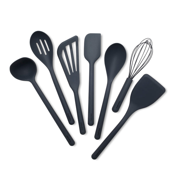 Platinum Silicone Tools 7-Piece Utensil Set | Gray | GreenPan