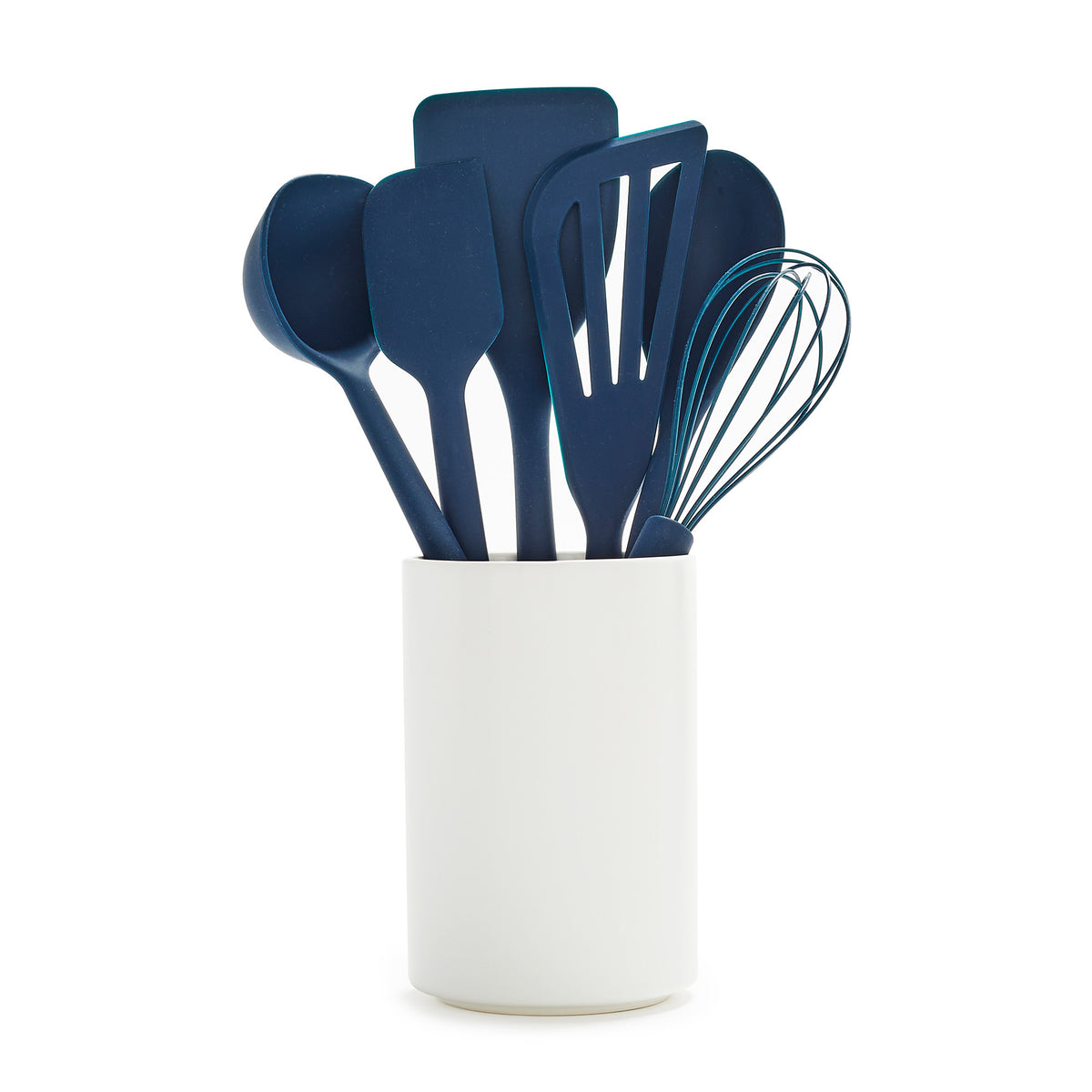 Healthy Non-Toxic PFAS Free Cookware - Platinum Silicone Tools 3-Piece Utensil Set | Navy by GreenPan