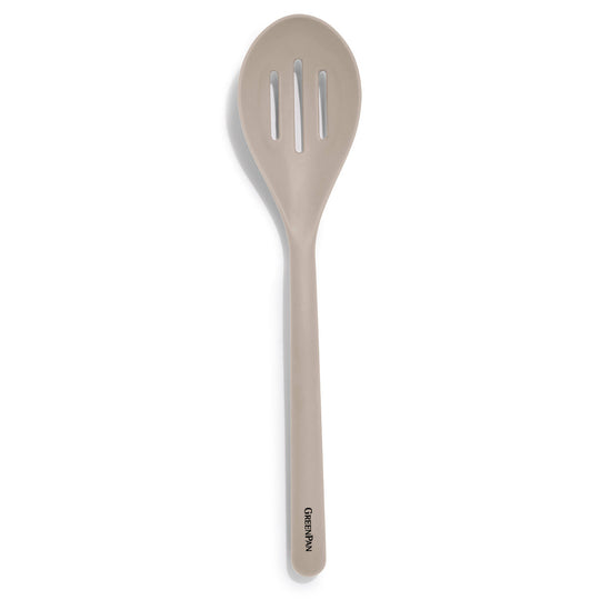Platinum Silicone Slotted Spoon | Taupe