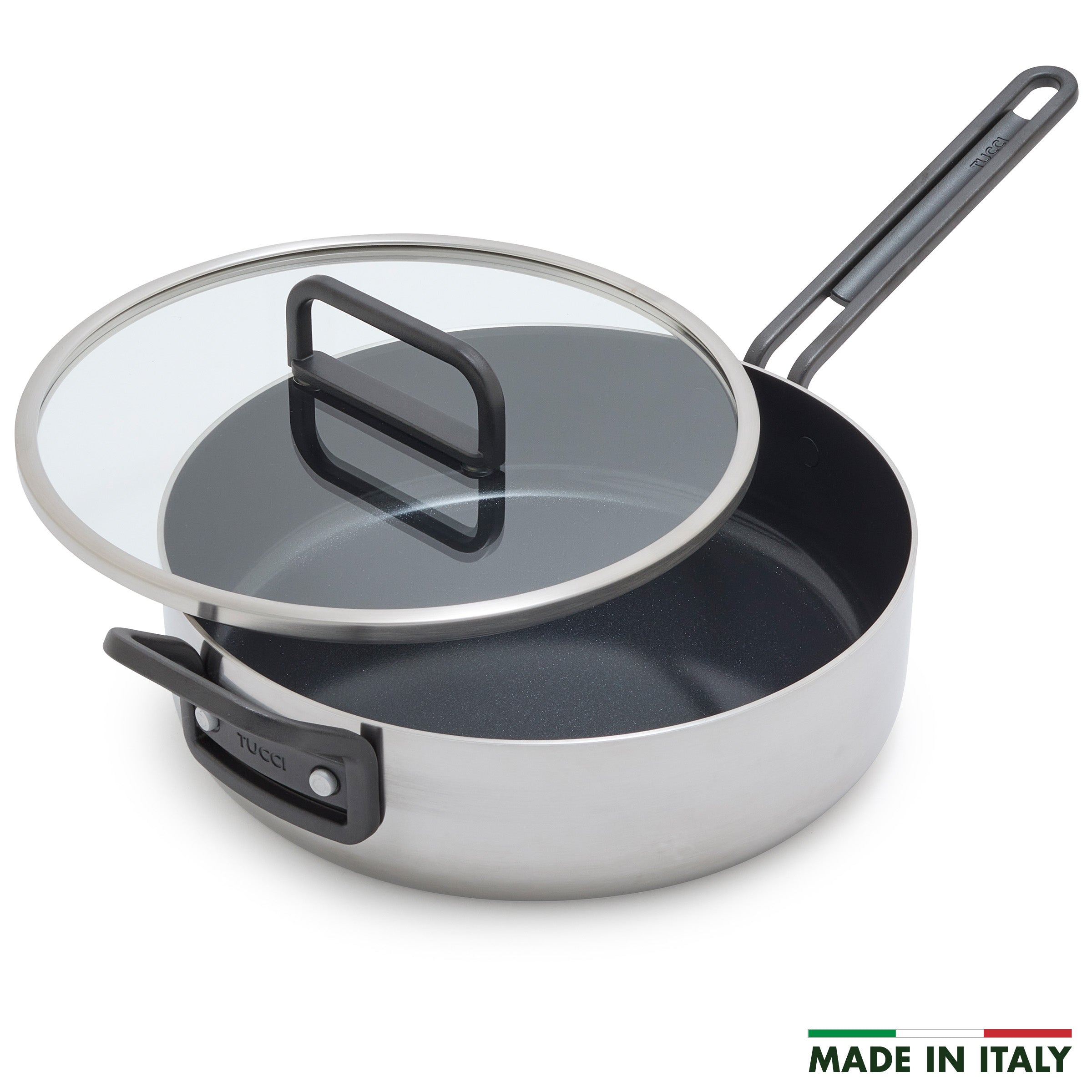 Stanley Tucci 4-Qt Sauté | Stainless w/ Lid | © GreenPan Official