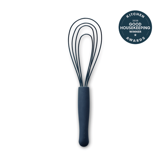 Premiere Silicone Flat Whisk | Oxford Blue
